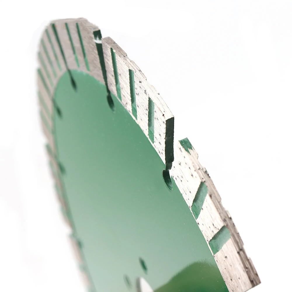 Discos de corte de diamante para amoladora angula 1 disco de corte de piedra con hoja de sierra de diamante de 190-230 mm, disco de corte turbo segmentado for granito, mármol y hormigón, 230 mm(230mm)