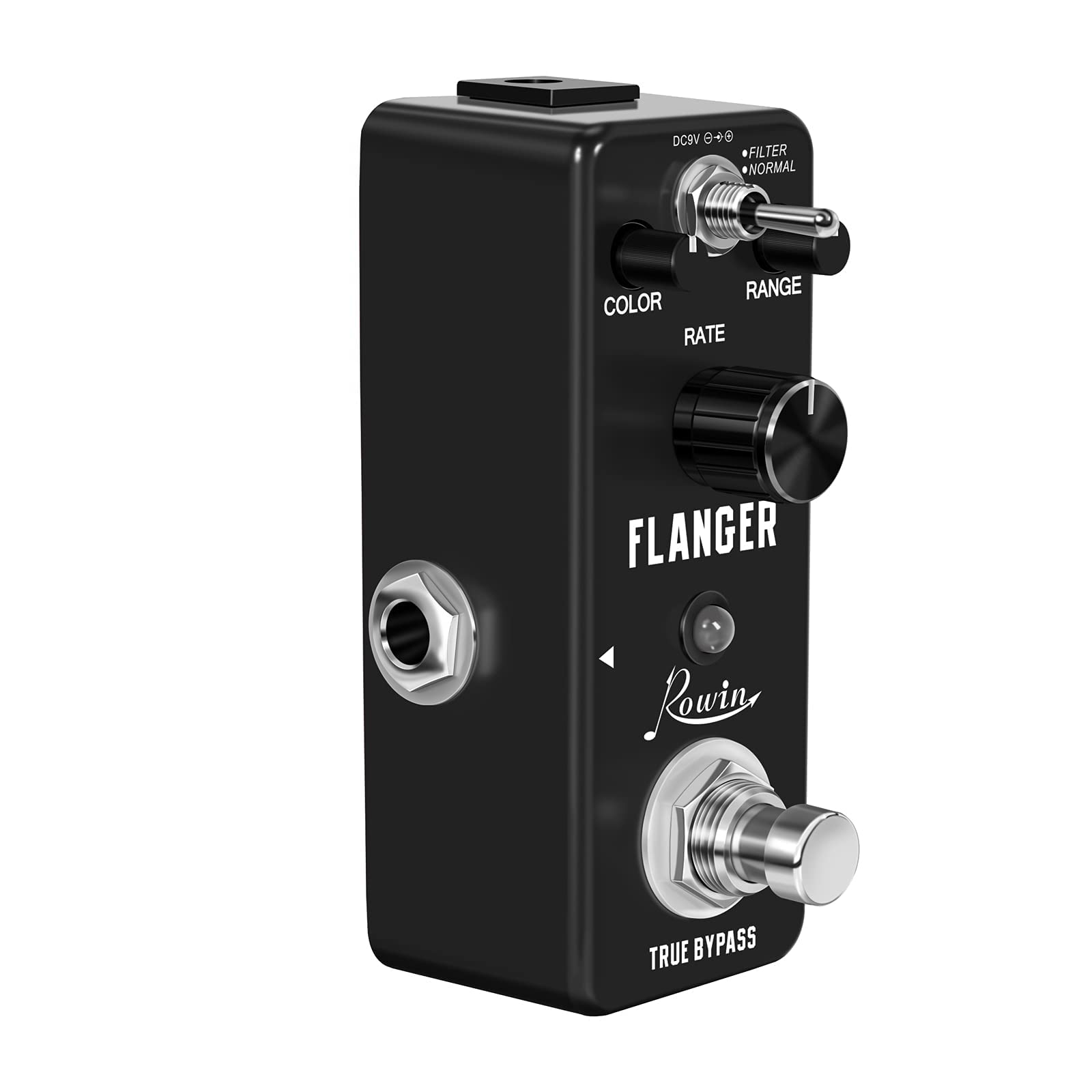 Rowin Guitar - Pedali Analogici con Effetto Flanger, Metallizzato, Sonoro a 2 Modalità, Retrò