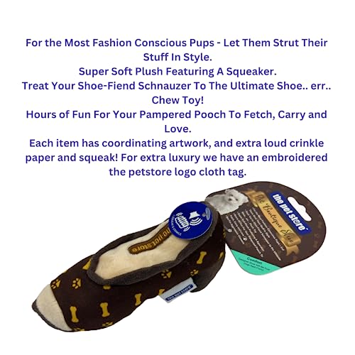 The Pet Store Pet Boutique Super Soft Squeeky Plush Toy Designer Shoe Dog Comfort Toy Ideal for Small Dogs and Puppies - Image 4