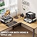 OPNICE Desk Organizers and Accessories, Computer Monitor Stand Riser with Drawer and 2 Pen Holders, Laptop Stand, Office Desk Accessories & Workspace Organizers for Home Office Supplies, Black