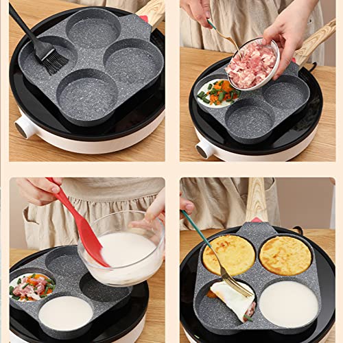 Poêle à crêpes en aluminium et cuiseur à petit-déjeuner divisé - 8