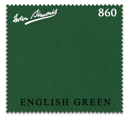 Iwan Simonis 860 Pool Billiard Table Cloth - Authorized Dealer (English Green, 8 ft Oversized)