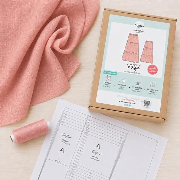Craftine Kit Couture Jupe Inaya Lin rose