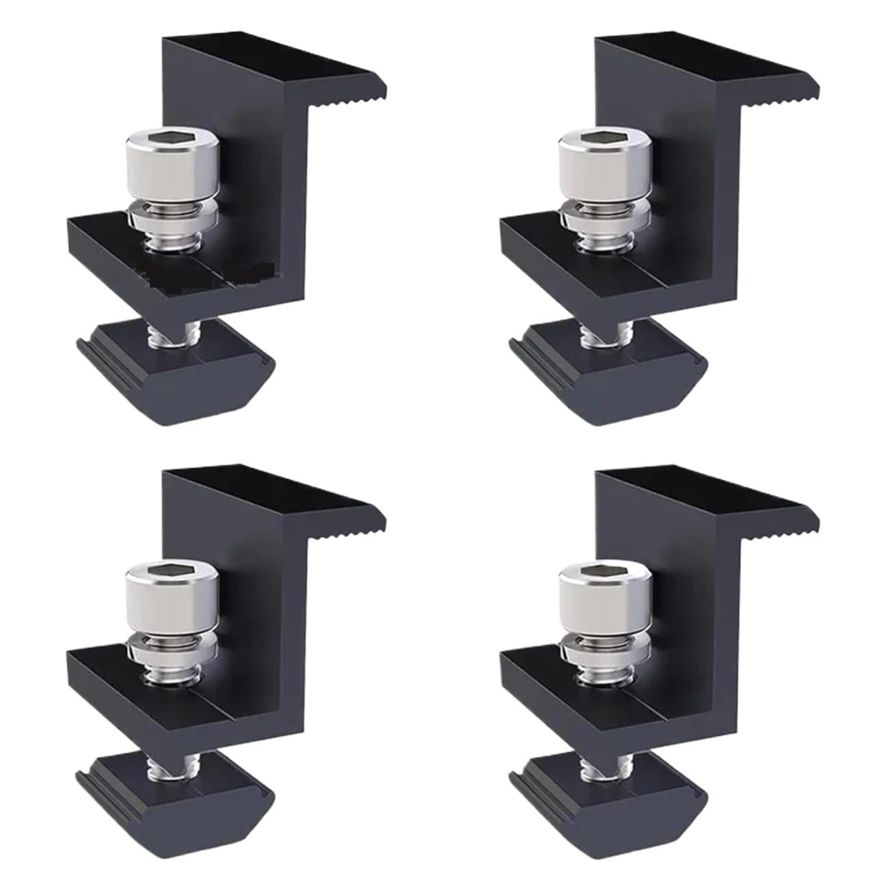 Staffe di montaggio per pannello solare Morsetto di fissaggio per pannello solare Staffa regolabile End & Mid PV Clip per accessori di installazione del sistema (TypeA-20PCS-30MM)