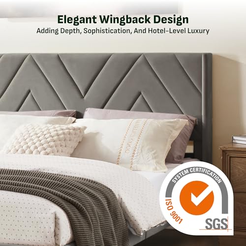 Image of Softa Queen All-in-One Adjustable Bed Frame with 10 inch Hybrid Mattress, Electric Bed with Upholstered Headboard, Remote Control, Whisper Quiet Motor, Certi-PUR Certified, 10-Year Warranty