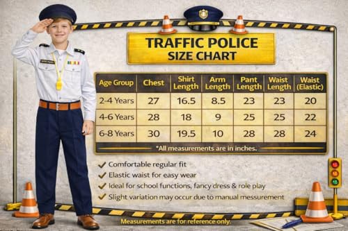 Image of FancyDressWale Community Helper & Career Role Play Costume for Fancy Dress Pilot, Navy, Army, astronaunt, Police Costumes