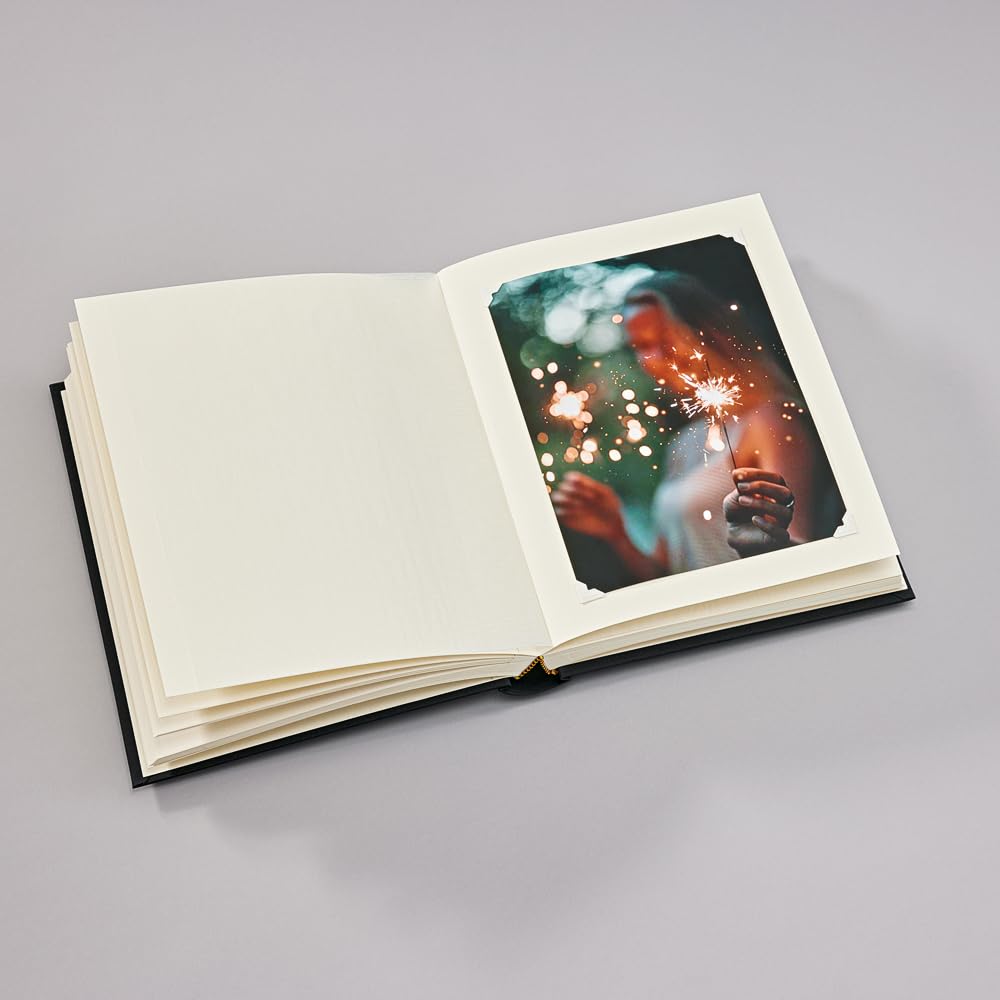 Semikolon 357547 Album fotografico Classic Medium - 21,6 x 25,5 cm - 80 pagine color crema, per 160 foto - azzurro chiaro