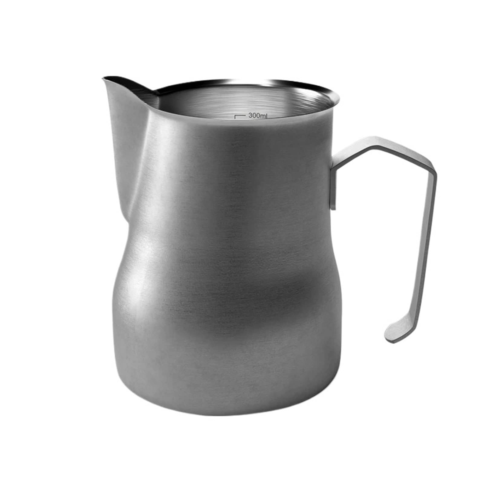Jarra de espuma de leche de acero inoxidable, 2 uds., 350/500ML, jarra de espuma café con leche for Espresso, Latte Art, jarra de leche de vapor Barista Para café(Silver 500ml)