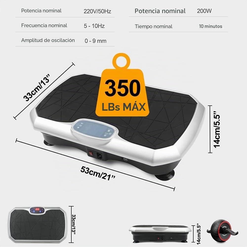 Máquina de ejercicios con placa de vibración, pérdida de peso, entrenamiento en casa, gimnasio, oscilación del motor para perder peso, modelado de entrenamiento en casa