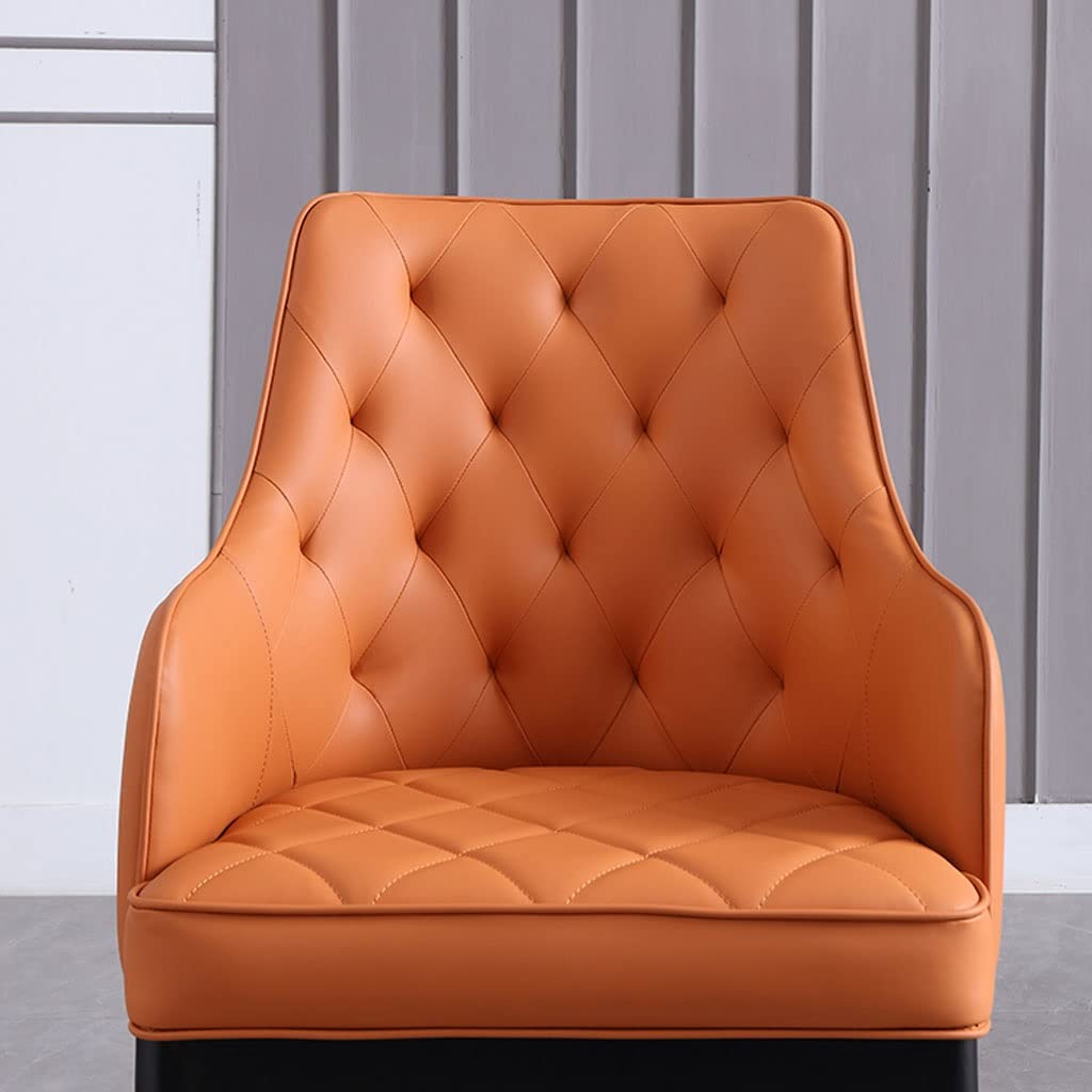 Juego de 4 sillas de comedor modernas tapizadas con respaldo alto, de piel sintética de napa, asiento suave para sala de estar y cocina, patas de acero al carbono, color azul