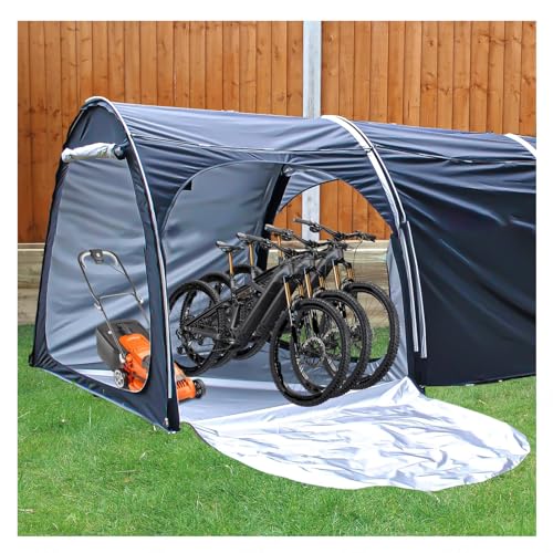 ZYHNNKL La Tienda de campaña para Bicicletas se Puede unir como cobertizo para Bicicletas para Muebles de jardín, cobertizos de Almacenamiento para Bicicletas y Motocicletas al Aire Libre, Negro