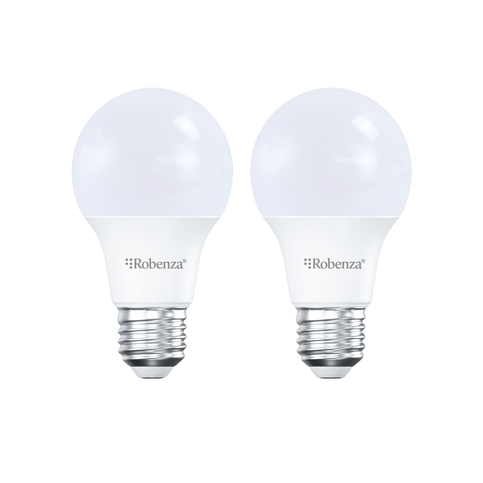 Robenza E27 Dimmable LED GLS Light Bulb, 8.5W (60W Equivalent), 806lm Warm White 3000K, Large ES A60 Edison Screw Bulb, Energy Efficient Ceiling & Home Lighting, Long Life Ceiling Light – Pack of 2