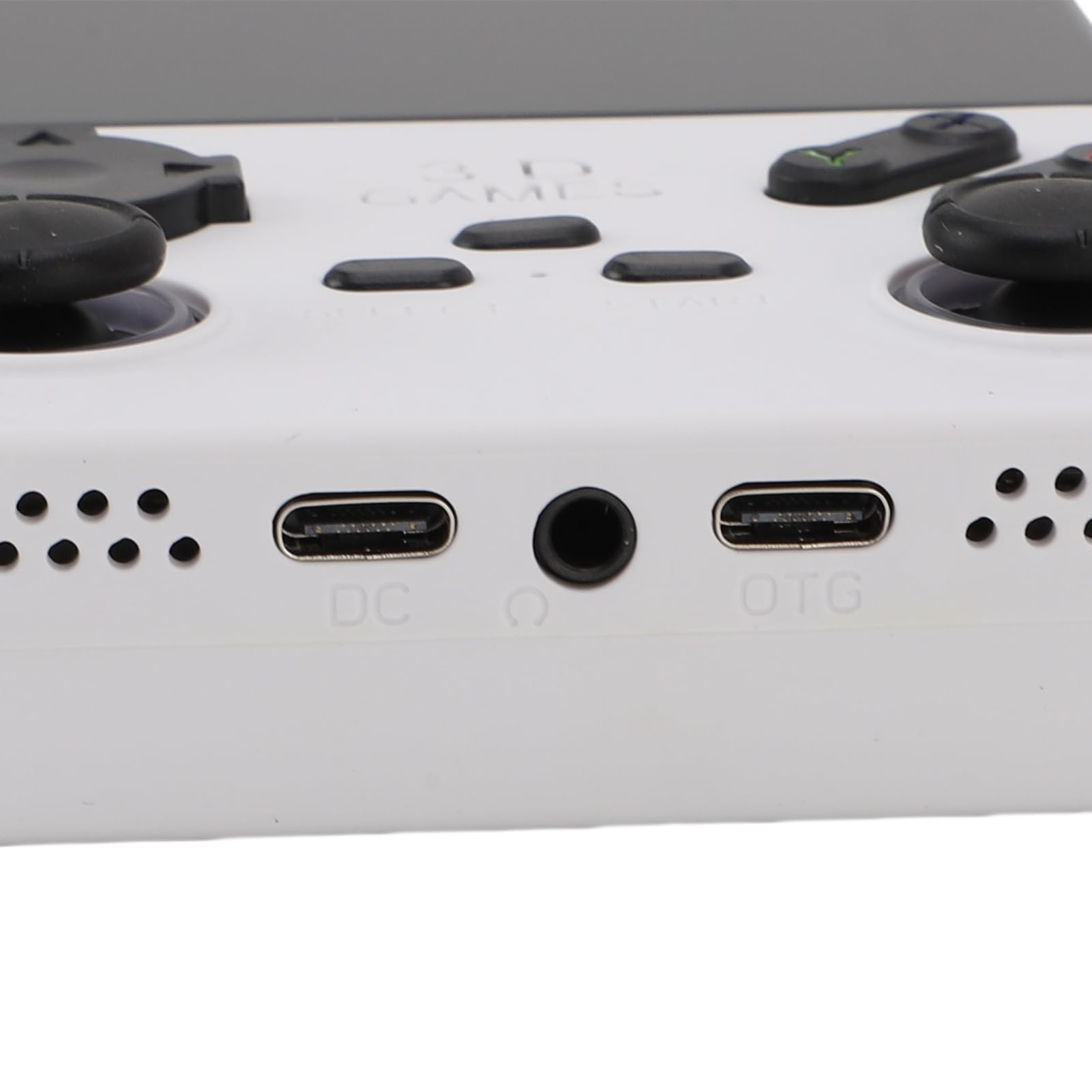 Elprico Konsole Gier, 4 -calowy Przenośny System Gier Retro z kartą 256 GB, Ekran HD 720x720 do Podróży (WHITE)