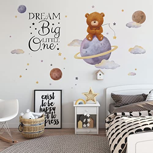 Runtoo Vinyl Vinilo Decorativo Bear Dream Big 36x24 in miniatura 3
