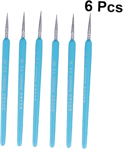 Miniatura 9 de EXCEART Pinceles en miniatura, 18 Uds. Pinceles de pintura para detalles, suministros de arte, pinceles de pintura fina, pinceles de arte para