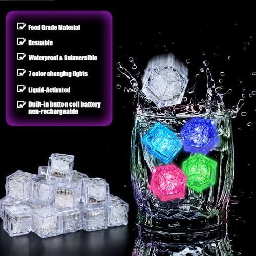 Cubos de Hielo LED Reutilizables 320 Piezas Coloridos miniatura 4