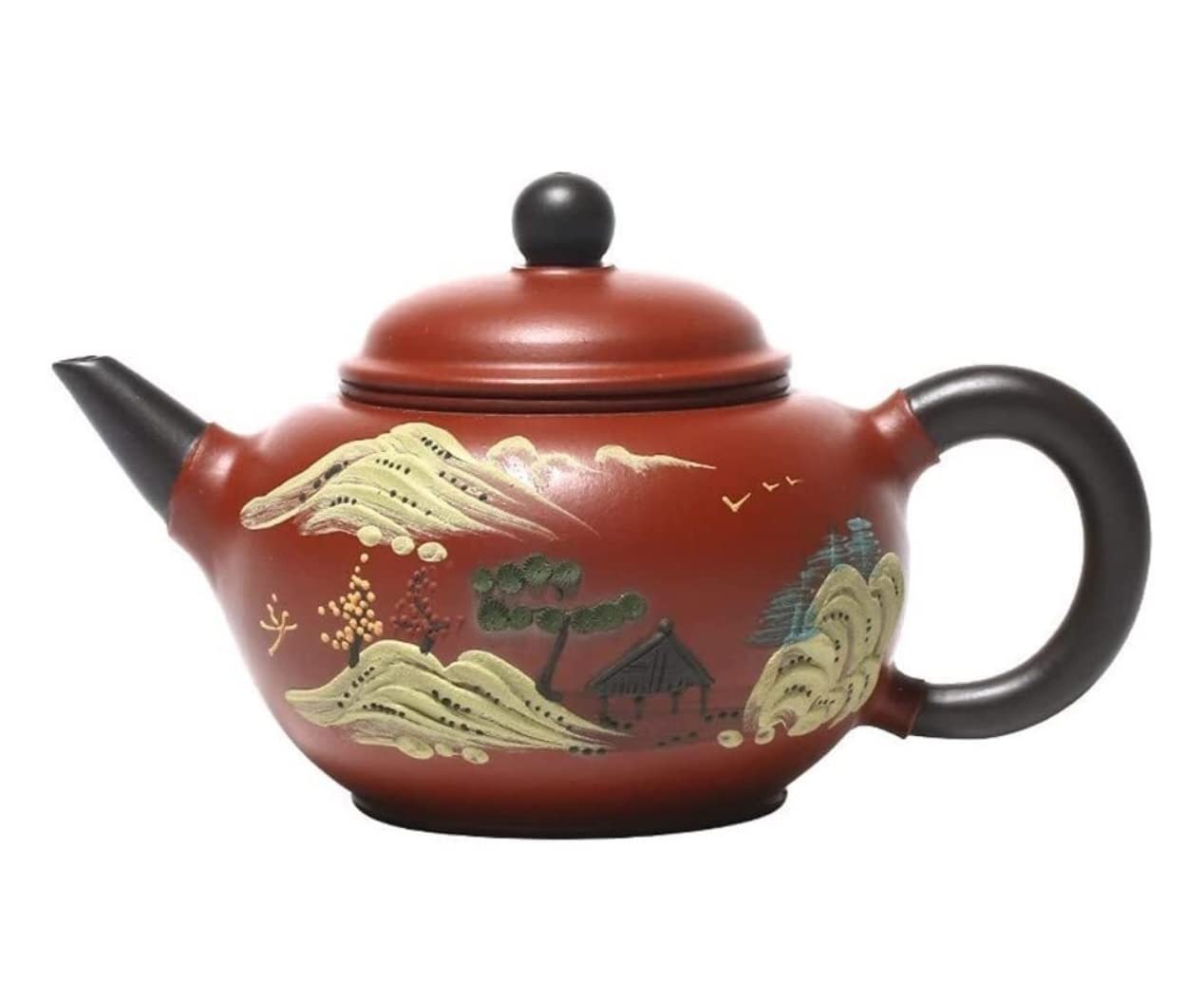 Japonaise Théière Théière en Fonte 7.4oz/0.22L Teapot Handmade Original Mine Dahongpao Tea Pot Purple Clay Teapot Home Theiere en Fonte
