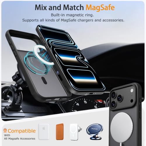 PinLiSheng Magnetic for iPhone 17 Pro Max/18 Pro Max Case Black - image 5