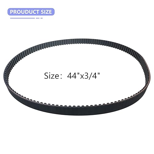 Miniatura 2 de Correa sincrónica de repuesto 120-3335 compatible con Toro Timemaster y Exmark tractores de cortacésped de 30 pulgadas 44 x 34 pulgadas correa de