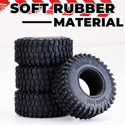 Makerfire 1.0 Tire, All Terrain 1/24 Rc Crawler Tires For 1/18 Trx4M Scx24 Fcx24 Upgrade Parts, 55 * 23Mm, 4Pcs… #TOP3