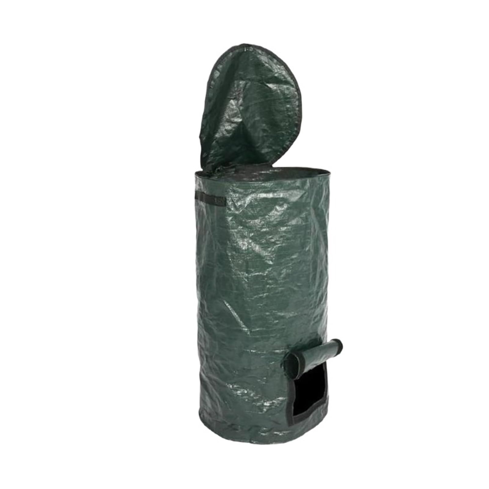 Garden Waste Bags Collapsible Garden Yard Compost Bag With Lid Organic Ferment Waste Collector Refuse Sacks Composter Bin(S)