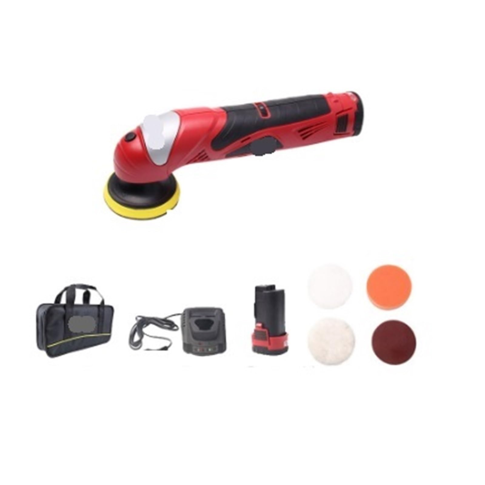 Pulidora a máquina, Pulidora De Coche Inalámbrica De 12 V Con Velocidad Variable For El Detallado Y La Reparación De Arañazos.,para detallado, encerado y pulido de automóviles(Tool bag)