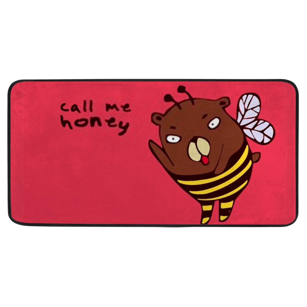 Tapis de cuisine motif abeille : confort et sécurité devant l'évier