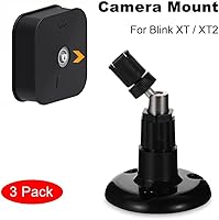 Vista 5 de 3Pcs for Blink Outdoor Camera Mount, 360 Degree Adjustable Wall Bracket Support Sturdy for Blink XT2 Outdoor Indoor Home Security System Accessories