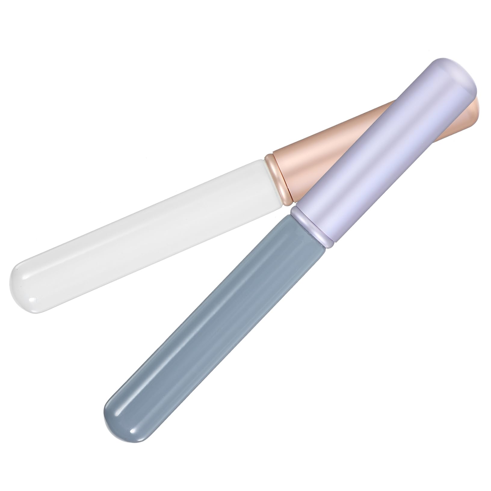 CALLARON 2pcs Mini Lip Brush Set for Lipstick Lip Gloss Makeup Portable Easy to Carry