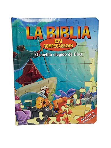 Los Elegidos de Dios Puzzles Rompecabezas Españoles Biblia-Niños Juegos-Samson-Diez Mandamientos-Jericho-Gideon-Egipto-Éxodo-Moisés-Biblia ... para niños (Puzzle Bibles) (Spanish Edition)
