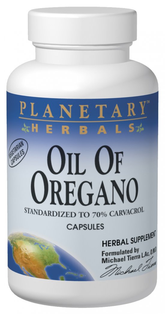 Planetary Herbals Oil of Oregano, May Provide Support To The Immune System,60 Vegetarian Capsules