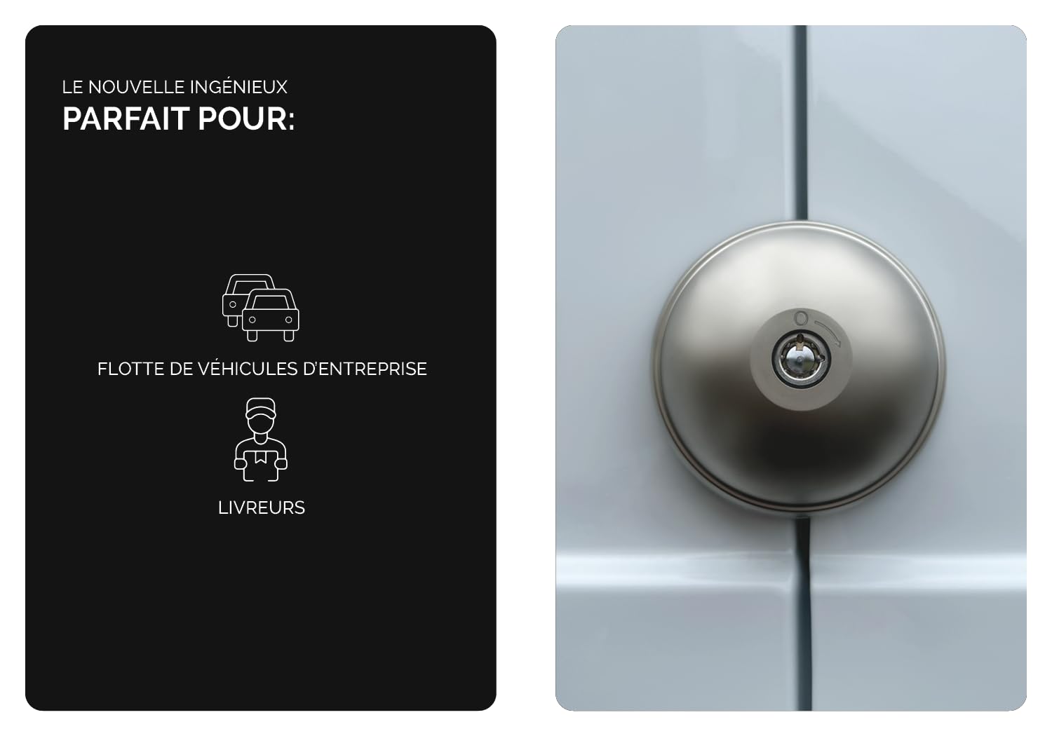 MERONI SERRATURE UFO UFO 3 Neo Smart Duo Serrure Antieffraction - Haute Sécurité pour Fourgons Véhicules Utilitaires Légers - Double Verrouillage Manuel Automatique, Cadenas Fourgon - Made in Italy