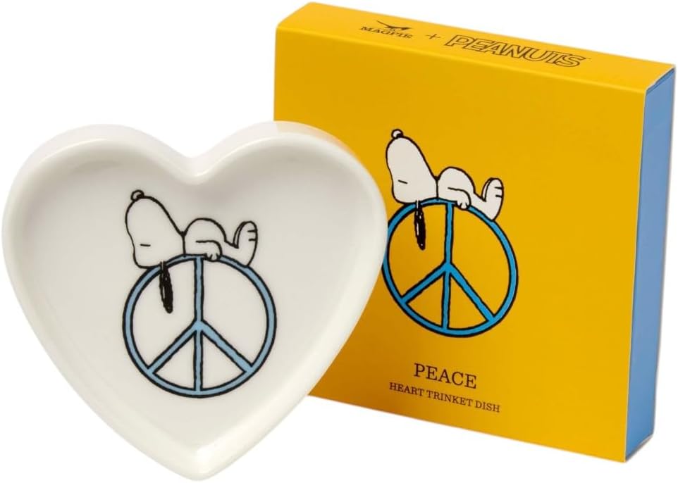 Peanuts Snoopy, Peace Ceramic Storage Box (10cm)
