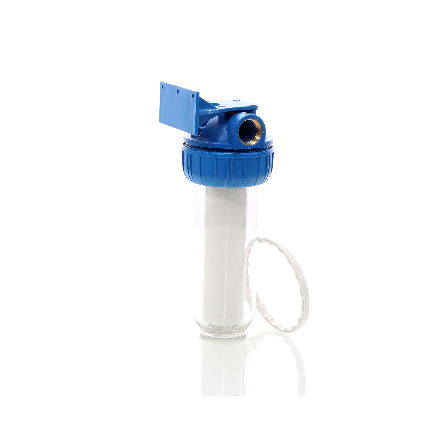 1-stopniowy filtr do wody Naturewater NW-BR10B-S, 5 µ, wkład filtrujący 32,89 mm (1"), wkład PP Ø60 mm, uchwyt ścienny filtra, klucz do filtra, filtr osadów