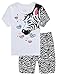 Family Horse Big Girl 2 Piece 100% Cotton Short Pajamas Set Soft Kid Pjs Size 10 Years White