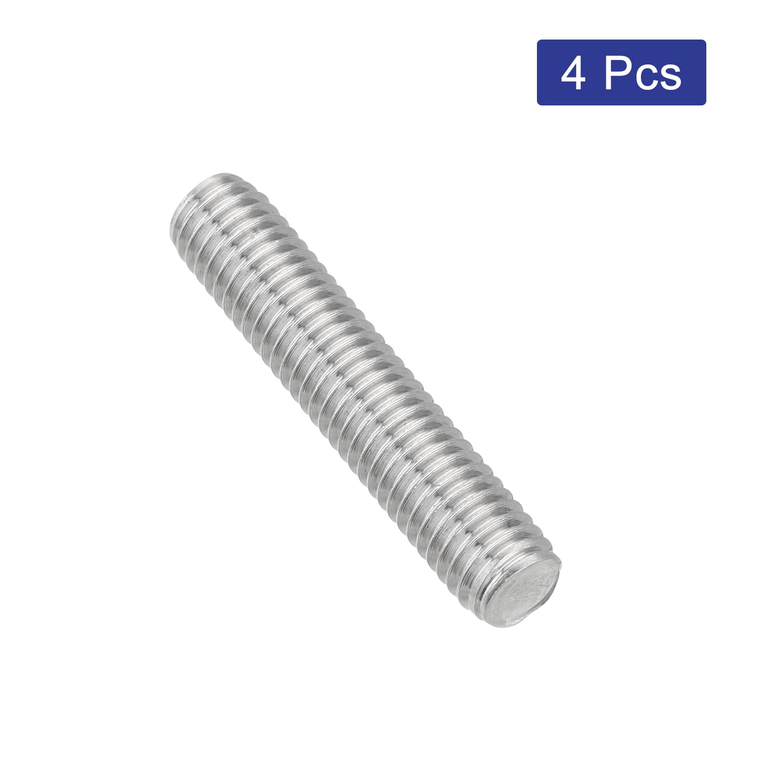 QUARKZMAN Varilla Roscada M8 x 40mm Acero Inoxidable 304 Rosca Derecha 4 Piezas