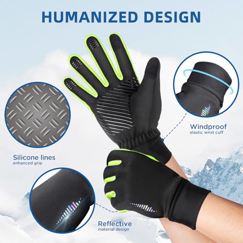 Image of SIMARI Kids Winter Gloves Touchscreen Water-Resistant Warm Thermal for Boy Girl Toddler Cycling Running Ski Snow Cold Weather
