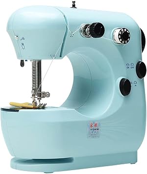 Mini Portable Sewing Machine 6W Household Portable Electric Table Top Sewing Machine 2 Speed DIY Sewing Machine Garment Fabric