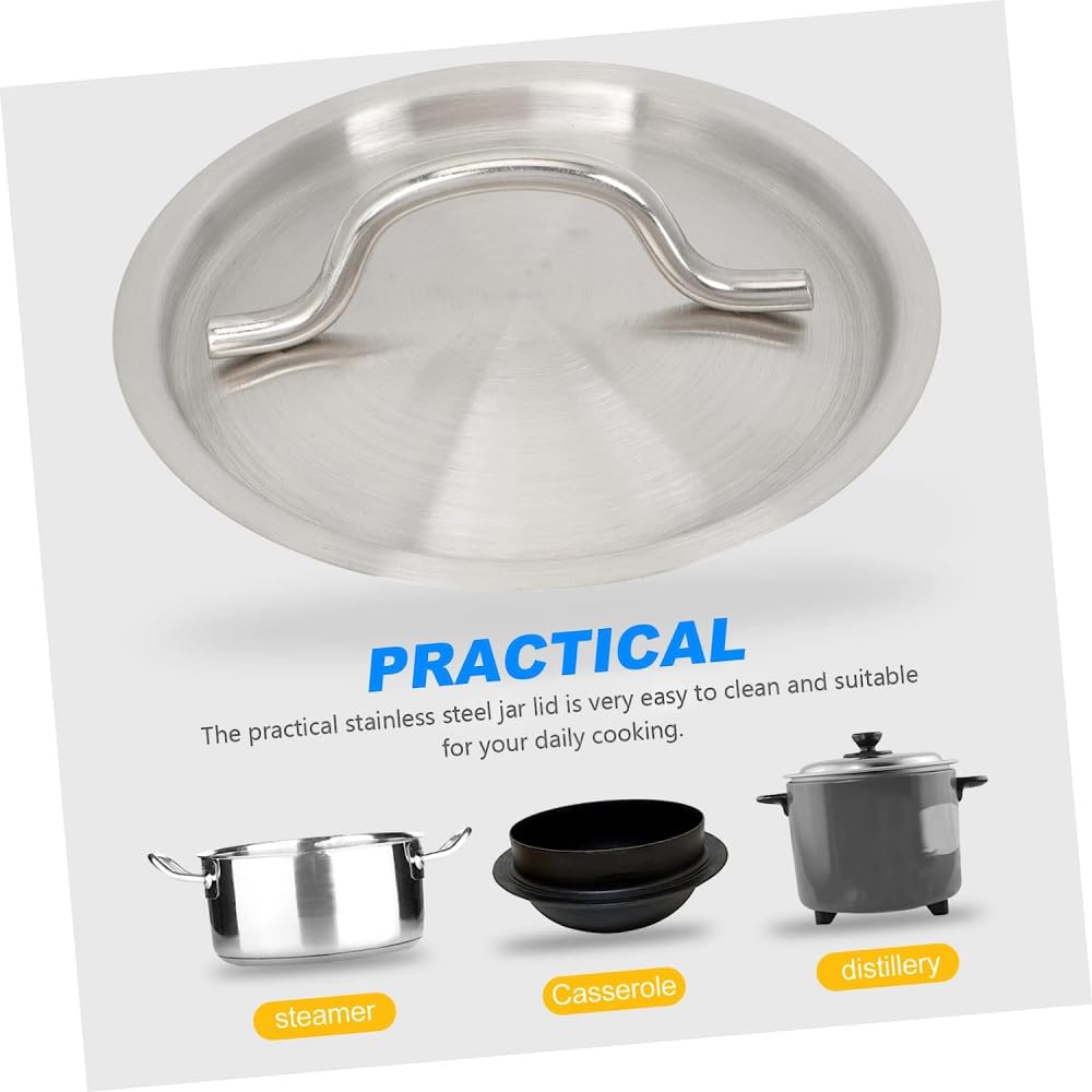 Tapas universales para ollas y sartenes, aceite de cocina multiusos para tapa de acero, tapa de metal, ollas y cacerolas, tapas de repuesto reutilizables -38 cm
