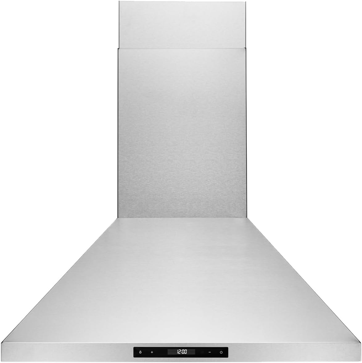 Hauslane Wall Mount Range Hood 30 Inch – European Style Stainless Steel Vent Hood with 3-Speed Touch Controls, LED Lights, Dishwasher-Safe Baffle Filters – Ducted or Ductless Convertible