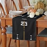 Meugesoi Flughafen Landebahn Tischläufer 30x120 cm Flugzeug Runway Tischdecke Abwaschbar Küche Esstisch Tisch Runner, Piloten Tischläufer für Esszimmer Party Urlaub Dekoration