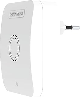 Campainha Sem Fio Qualitronix 150m Branco – Receptor de Tomada e Emissor a Pilha para Residências e Escritórios