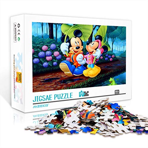 YITUOMO 1000 Stück Puzzle für Erwachsene oder Jugendliche 819 Mickey Minnie Classic Puzzle Lernspielzeug DIY Geschenk Spaß Spiel 38x26cm Cover