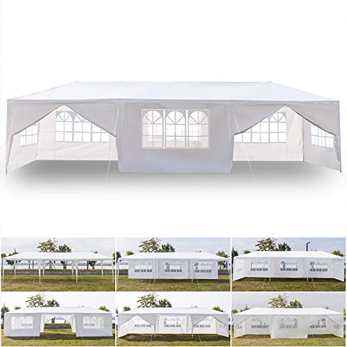 KEPOOMAN 10' x 30' Outdoor Gazebo Canopy Waterproof Party...
