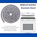 WB04T10050 Range/Oven/Stove Door Gasket for GE Ranges and Ovens - Includes 25 Mounting Clips - Heat-Resistant Seal - Compatible with AP3860395, 1166413, AH1019820, EA1019820