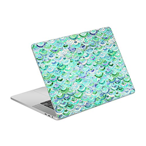 Vinyle MacBook Pro 16 A2141 pour bureau et café style marbre vert quartz