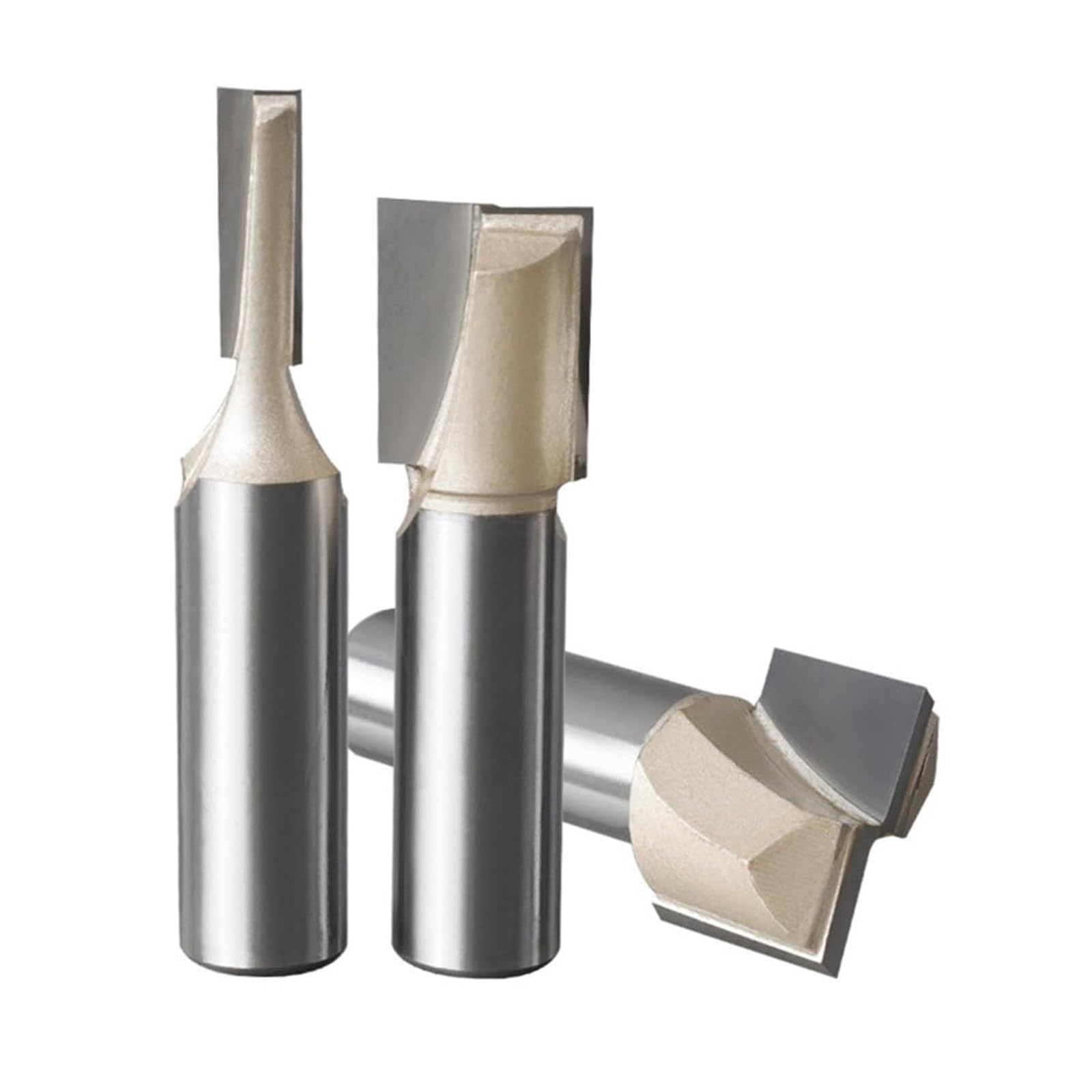 Fresa recta de limpieza inferior for madera dura MDF y contrachapado, broca de carburo de tungsteno con vástago de 1/4 1/2 pulg., 1 pieza(6.35mm x 25.4mm)