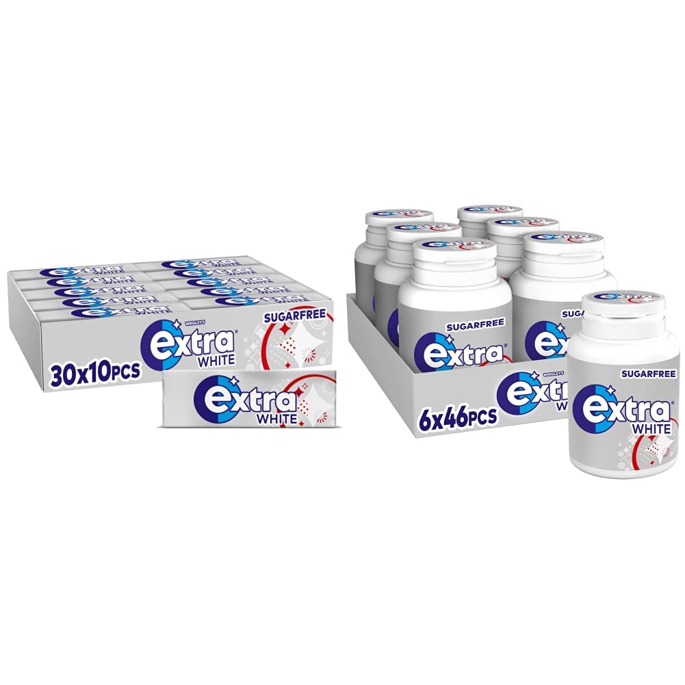 Wrigley's 30 Packets Extra Chewing Gum Ice Peppermint Sugar Free - Oral Hygiene | UK