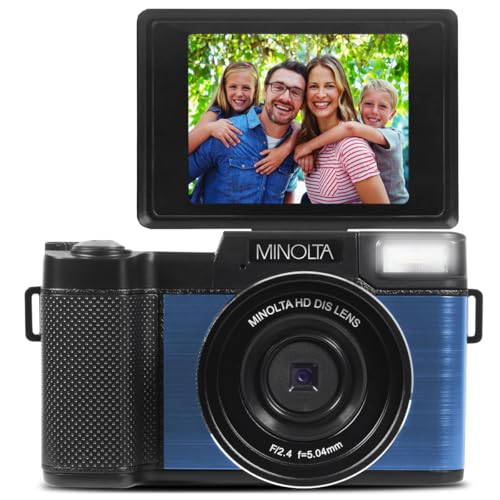 Image of Minolta Mnd30 30 Mp / 2.7K Ultra Hd Digital Camera (Blue) - 32 Gb G