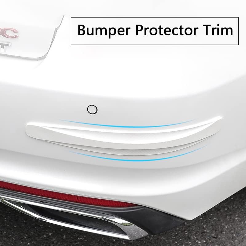 Miniatura 2 de BetterJonny Protector universal de fibra de carbono para parachoques de esquina, 4 tiras de goma anticolisión para la mayoría de los automóviles